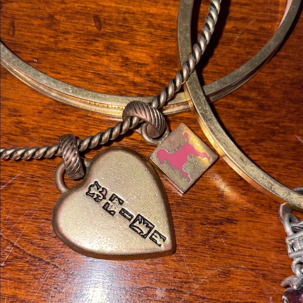 Juicy Couture Gold Tone Charm Bangle Set - Picture 3 of 4